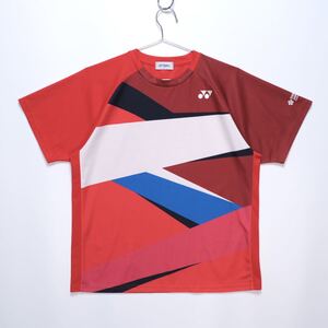 【送料無料】YONEX/ダイハツ・ヨネックスジャパンオープン2019/プラクティスTシャツ/バドミントン/サンセットレッド/Mサイズ