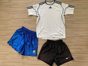 adidas NIKE lotto サッカー半袖Tシャツ ショートパンツ ハーフパンツ 上下セット 120.130.140 キッズ