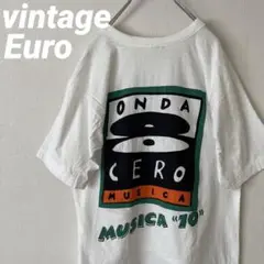 レア 90s ユーロ  "ONDA CERO RADIO" Tシャツ シングル