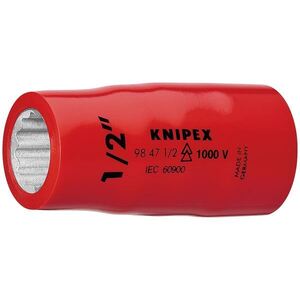 【新品】KNIPEX（クニペックス）9847-5／8 （1／2SQ） 絶縁ソケット 1000V