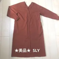 ★美品★スライ　SLY レンガ色　ロング　シャツ　ワンピース　ロングジャケット