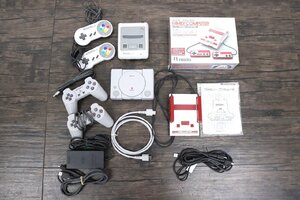 【行董】SONY ソニー プレステクラシック Nintendo ニンテンドー クラシックミニファミコン スーファミ CLV-301 まとめ ゲーム AZ051ABY78