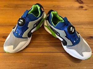 ラスト1点★ PUMA ディスクブレイズ OG 26.0cm US8.0 1993 THE LIST 青 緑 グリーン DISC BLAZE プーマ レトロ ハイテク スニーカー 新品