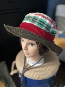 超美品 フォックスファイヤーFoxfire 帽子 Warm HAT 高品質フランネル コーデュロイ ハット 男女兼用 sizeM キャンプ アウトドア大活躍