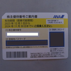 【即決・番号パスワード通知】ANA 全日空◆2024.11.30迄◆番号パスワード通知対応のみ◆株主優待