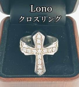 Lono　ロノ　クロスリング　ハワイアン　ジュエリー　ジルコニア　シルバー