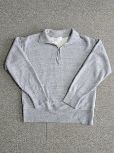 アットラスト ブッチャープロダクツ ハーフジップアップ スウエット 38 TIMEWORN ATLAST Butcher products ブッチャープロダクツ 