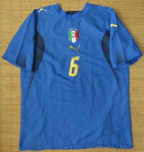 正規品 ワールドカップチャンピオン 4星 2006-07 イタリア代表 #6～ホーム用 半袖 ユニフォーム ピルロ トッティ チャンピオン 優勝 06