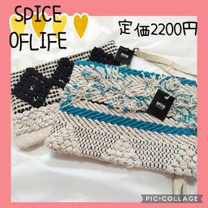 【SPICE OF LIFE】スパイスオブライフ　レディース　ポーチ　バック　黒