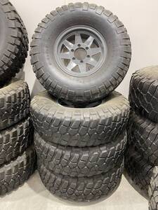 社外　ASAHI　15×8J　PCD139.7　オフセット+5　6H　タイヤ　BFGoodrich　Mud-TerrainT/A　KM2　35×10.50R15　年式12年　溝5.5㎜