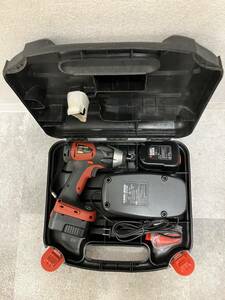 ＃24990　BLACK &DECKER 電動インパクトドライバー 12V ブラックアンドデッカー 動作未確認 長期保管品