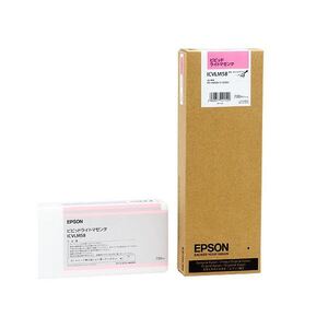 【新品】(まとめ) エプソン EPSON PX-P／K3インクカートリッジ ビビッドライトマゼンタ 700ml ICVLM58 1個 〔×10セット〕