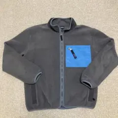 patagonia kids フリースジャケット XL グレー/ブルー