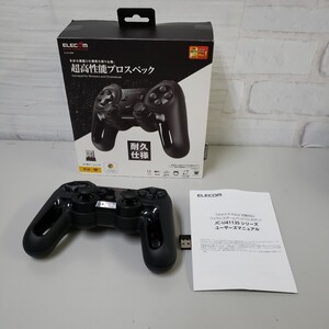 611y2209★エレコム ワイヤレス ゲームパッド 13ボタン Xinput 振動 連射 高耐久 ブラック JC-U4113SBK