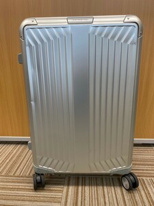 Samsonite サムソナイト ライトボックス スピナー69 71L アルミフレームタイプ シルバー スーツケース キャリーバッグ 保証書付き