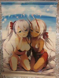 アズールレーン　インディアナポリス＆ポートランド　C96　ミニタペストリー　約28×21ｃｍ（SPIKE！）同梱可