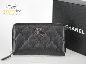 ＣＨＡＮＥＬ　シャネル　マトラッセステッチ　ラウンドファスナー長財布　A69099