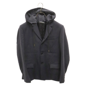 DIOR ディオール 16AW Docking Hooded Tailored Jacket フードドッキング テーラードジャケット グレー 563C286Z3403