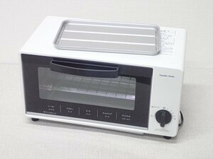 ●●MMT●【超美品・店頭展示/取説なし】オーブントースター　トースト　2枚焼き タイマー15分 1000W　トレー付　YT.S-S1.00(W)(管MRD-68)