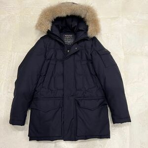 【即決】美品★WOOLRICH ウールリッチTETON BLIZZARD PARKA テトン ブリザードパーカー ダウンジャケット USA XS/EU S 濃紺 コヨーテ毛