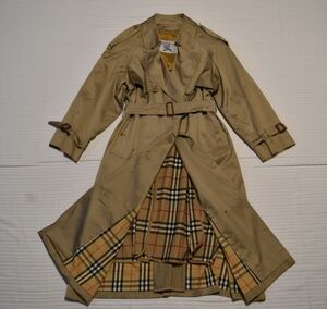 ★バーバリーロンドン★Burberry★三陽商会#人気カーキブラウン色#エレガントにベルト付&ウールライナー付上品さ色気あるトレンチコート11