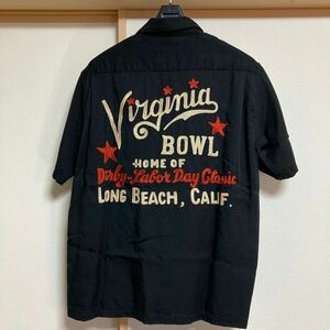 【美品】King Louie キングルイ Virginia BOWL ボーリングシャツ ブラック Sサイズ KL37021 40