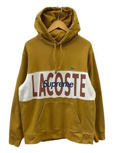 LACOSTE (ラコステ) Supreme シュプリーム Logo Panel Hooded Sweatshirt パーカー SH1861 L マスタード メンズ/104