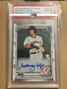 2020 bowman anthony volpe auto psa10