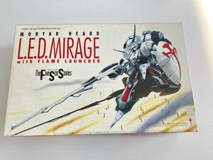 【ジャンク】L.E.D.MIRAGE with FLAME LUNCHER MORTAR HEADD FSS プラモデル 1/100 増装備 レッドミラージュ 部品取り 開封済 0d