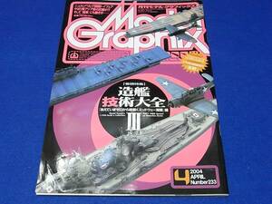 雑誌 モデルグラフィックス 2004.04 No.233 造艦技術大全３　あえていまゼロから紐解くミッドウェー海戦編