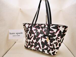 1円スタート　美品　ケイトスペード　Kate Spade　トートバッグ ホーソーンレーンライアン PXRU4982 蝶　チャーム付き