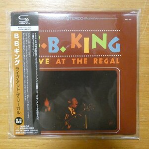 41107210;【未使用品/SHM-CD】B.B.キング / ライヴ・アット・ザ・リーガル(紙ジャケット仕様)　UICY-94836