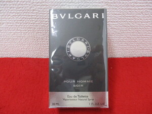 H 【6552】 未開封品 ★ ブルガリ プールオム ソワール オードトワレ 30ml ★ BVLGARI POUR HOMME SOIR 香水