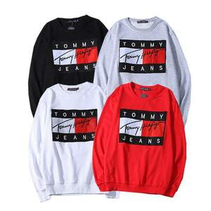 tr-TOMMY-Bk-XXL トミーヒルフィガー TOMMY HILFIGER 刺繍 ロゴ スウェット トレーナー USサイズ ビー系 ヒップホップ 秋冬トップス