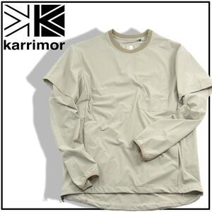 新品 【karrimor / カリマー】撥水 ストレッチ 抗菌 防臭 TRAVEL 2 WAY CREW 半袖 長袖 M ★352162 Tシャツ ロンT プルオーバー