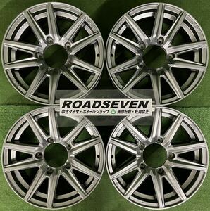 ★共豊 SEIN-SS ザイン ジムニー用 16インチ ★16×5.5J +22 PCD139.7 5H ハブ:約108mm 4本セット 中古アルミホイール ★送料無料B