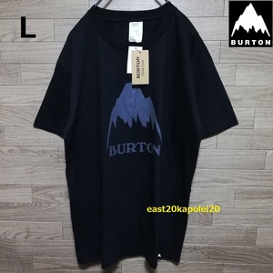 新品 BURTON バートン MOUNTAIN HIGH マウンテン ハイ ロゴ メンズ 半袖 Tシャツ L サイズ 黒 ブラック 未使用 スノボー スノーボード