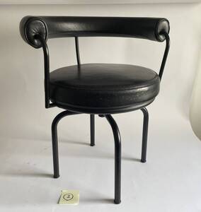 【ジャンク】カッシーナ LC7② コルビジェ スウィベルチェア ペリアン ジャンヌレ Cassina 本物 オリジナル 椅子 チェア