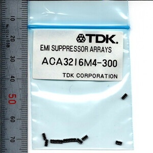 電子部品 TDK EMC/EMI対策部品 ACA3216M4-300 10個 300Ω(100MHz) 1.7Ω 100mA 0.8mmピッチ 4回路内蔵 チップインダクタ SMD ノイズ対策