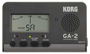 KORG ギター/ベース用チューナー GA-2 個人練習に最適 多弦ギター 多弦ベース フラットチューニング ロングスケールにも対応 200時間