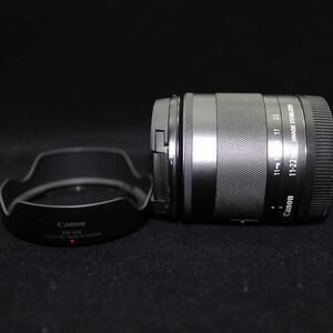 キヤノン Canon EF-M 11-22mm F4-5.6 IS STM AB程度 レンズフード EW-60E付き　送料込