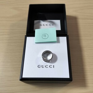 グッチ（GUCCI）④シルバー925Gロゴリング、指輪、8号新品　未使用　箱付き