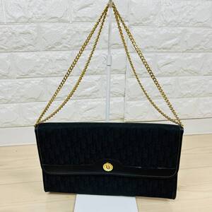 【⑦】１円スタート！　ChristianDior　ディオール　チェーン　ショルダーバッグ　トロッター　中古品　保管品