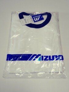 ●未使用●mizuno●ミズノ●体操着●半袖Tシャツ●白xブルー●サイズL●