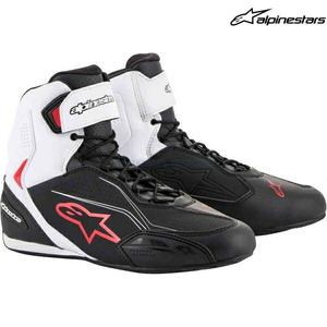 在庫あり alpinestars アルパインスターズ シューズ FASTER-3 SHOE カラー:BLACK WHITE RED(123) サイズ:9/26.5cm