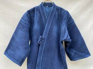 独特なフェード 剣道着 ジャケット 藍染 刺し子 JAPAN VINTAGE ジャパンヴィンテージ KENDO JACKET INDIGO SASHIKO 武州一 浅葱 地厚