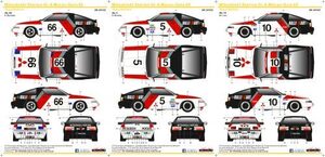 S.K.DECALS SK24102 Mitsubishi Starion Gr.A JTC/Macau Guia 85 Team Ralliart シルクスクリーンデカール