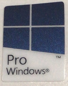 ■新品・未使用 ■10枚セット 【windows10 pro】エンブレムシール　【16*23㎜】送料無料・追跡サービス付き☆P168