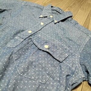 ★Engineered Garments エンジニアドガーメンツ プルオーバー ボタンダウンシャツ ドット柄 半袖 ワークシャツ メンズ XS ブランド古着