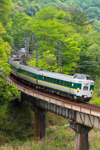 鉄道 デジ 写真 画像 381系 緑 やくも 18